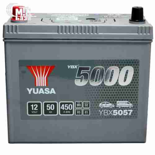 Аккумулятор  Yuasa  Silver High Performance Battery Japan  [YBX5057] 6СТ-50 Ач L EN450 А 238x129x223 мм